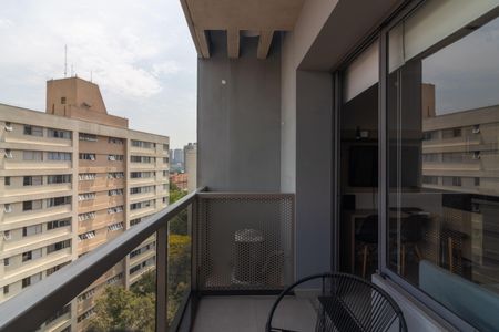 Varanda de kitnet/studio à venda com 1 quarto, 27m² em Vila Olímpia, São Paulo