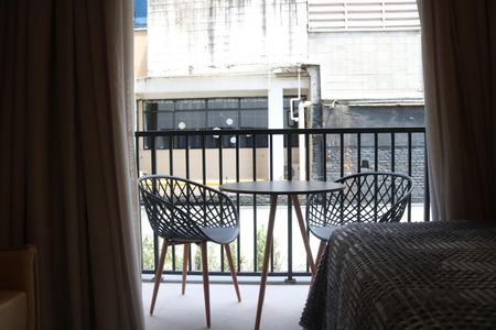 Studio à venda com 28m², 1 quarto e sem vagaVaranda