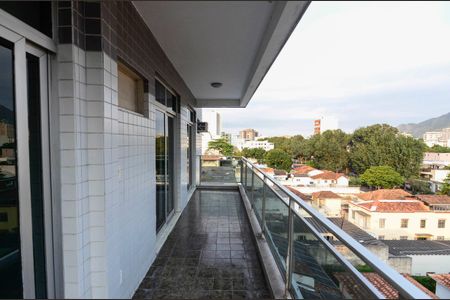 Varanda da Sala de apartamento para alugar com 4 quartos, 140m² em Grajaú, Rio de Janeiro