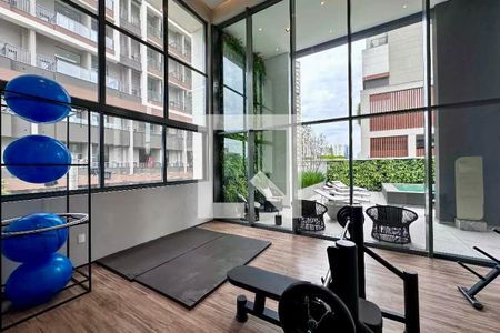 Studio para alugar com 25m², 1 quarto e sem vaga Studio para alugar com 25m², 1 quarto e sem vagaAcademia