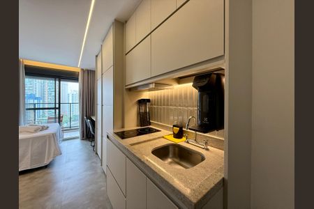 Studio para alugar com 25m², 1 quarto e sem vaga Studio para alugar com 25m², 1 quarto e sem vagaCozinha