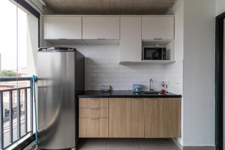 Cozinha de kitnet/studio à venda com 1 quarto, 30m² em Bom Retiro, São Paulo