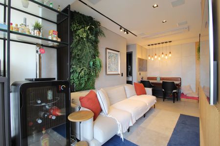 Sala de apartamento para alugar com 2 quartos, 65m² em Indianópolis, São Paulo