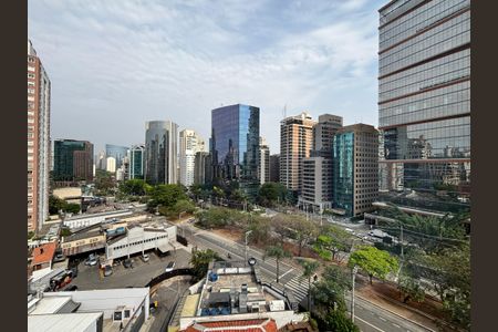 Vista Sala de apartamento à venda com 2 quartos, 102m² em Vila Nova Conceição, São Paulo