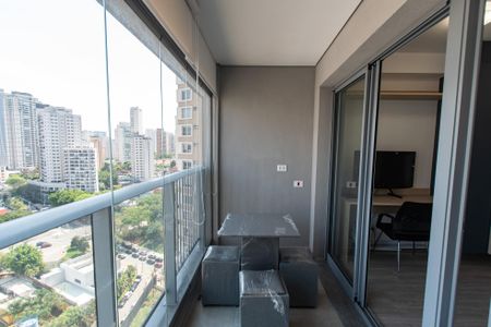 Studio à venda com 27m², 1 quarto e sem vagaVaranda