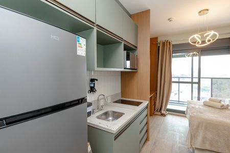 Studio para alugar com 24m², 1 quarto e sem vaga Studio para alugar com 24m², 1 quarto e sem vagaCozinha