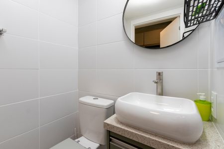 Studio para alugar com 24m², 1 quarto e sem vaga Studio para alugar com 24m², 1 quarto e sem vagaBanheiro