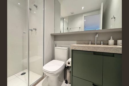 Apartamento à venda com 28m², 1 quarto e sem vaga Apartamento à venda com 28m², 1 quarto e sem vagaBanheiro Social