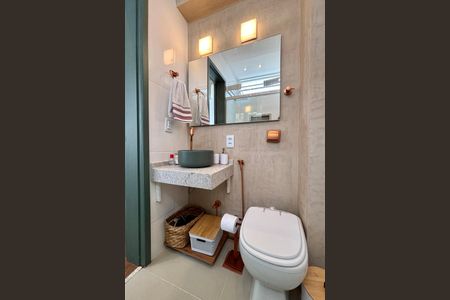 Banheiro de apartamento à venda com 1 quarto, 18m² em Copacabana, Rio de Janeiro