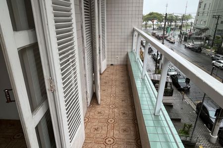 Varanda da Sala de apartamento para alugar com 2 quartos, 117m² em Boqueirão, Santos