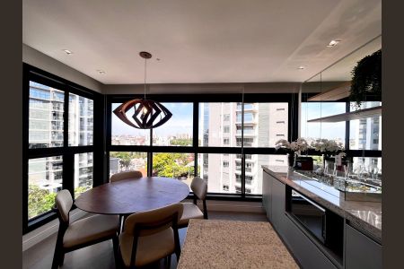 Vista da Sala de apartamento para alugar com 1 quarto, 49m² em Nova Campinas, Campinas