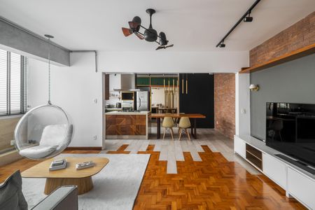 Sala/Cozinha de apartamento para alugar com 2 quartos, 80m² em Itaim Bibi, São Paulo