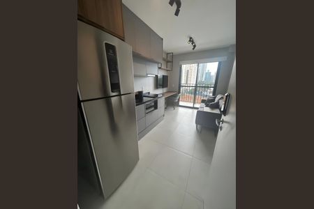 Sala/Cozinha de apartamento para alugar com 1 quarto, 27m² em Pinheiros, São Paulo