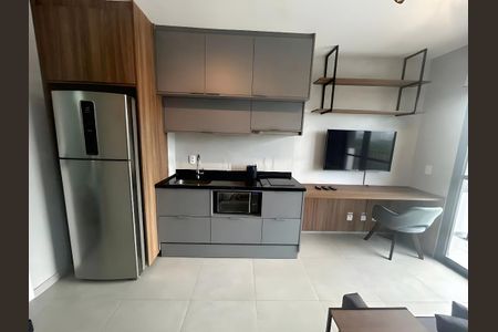Sala/Cozinha de apartamento para alugar com 1 quarto, 27m² em Pinheiros, São Paulo