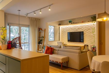 Sala/Cozinha de apartamento para alugar com 1 quarto, 50m² em Alto da Lapa, São Paulo