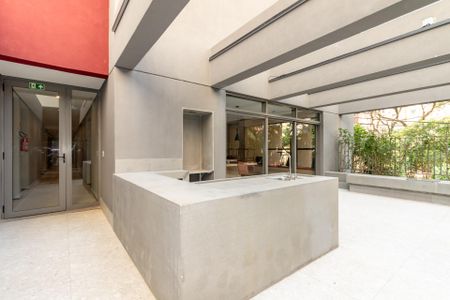Studio para alugar com 45m², 1 quarto e sem vaga Studio para alugar com 45m², 1 quarto e sem vagaÁrea comum - Churrasqueira