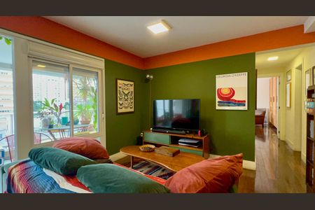 Sala de TV de apartamento para alugar com 2 quartos, 80m² em Sumaré, São Paulo