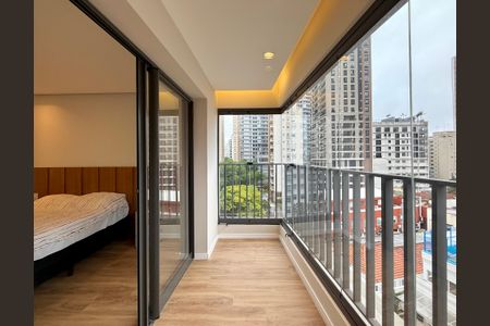 Apartamento para alugar com 52m², 1 quarto e sem vagaSacada do Quarto