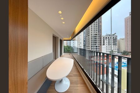 Sacada de apartamento para alugar com 1 quarto, 52m² em Jardim das Acacias, São Paulo