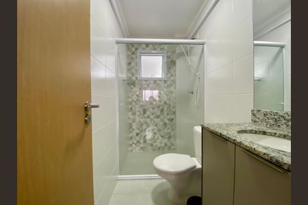 Banheiro Social de apartamento para alugar com 1 quarto, 54m² em Vila Caiçara, Praia Grande