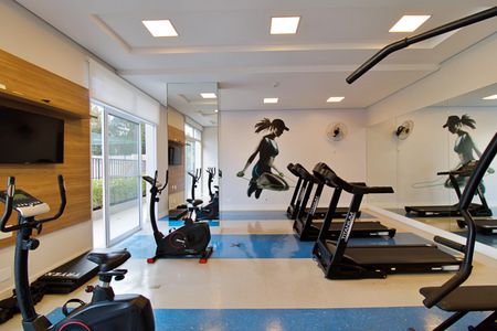 Apartamento para alugar com 58m², 2 quartos e 2 vagas Apartamento para alugar com 58m², 2 quartos e 2 vagasÁrea comum - Academia