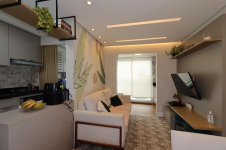 Sala de apartamento à venda com 2 quartos, 53m² em Vila Curuçá, Santo André