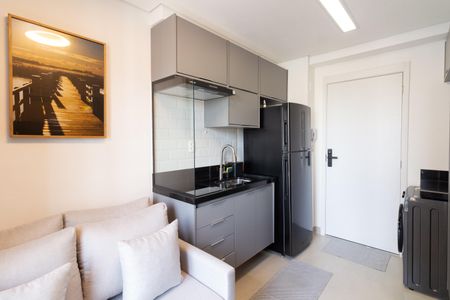 Sala - Cozinha de apartamento para alugar com 1 quarto, 25m² em Vila Butantã, São Paulo