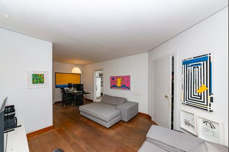 Sala de apartamento à venda com 3 quartos, 110m² em Belvedere, Belo Horizonte