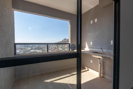 Varanda da Sala de apartamento à venda com 3 quartos, 73m² em Estoril, Belo Horizonte