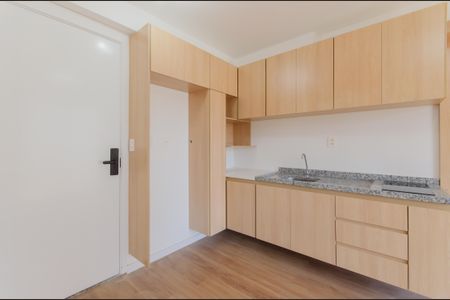Cozinha de apartamento para alugar com 1 quarto, 27m² em Vila Mariana, São Paulo