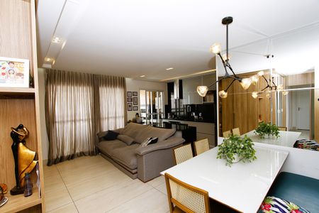 Sala de apartamento à venda com 3 quartos, 88m² em Jk, Contagem