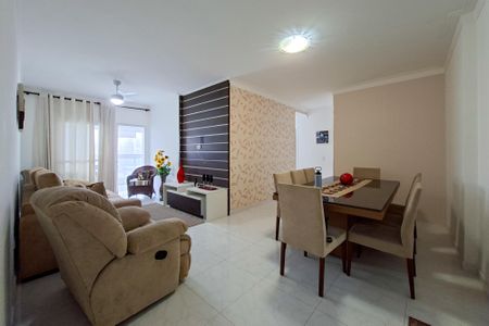 Sala de apartamento para alugar com 3 quartos, 116m² em Canto do Forte, Praia Grande
