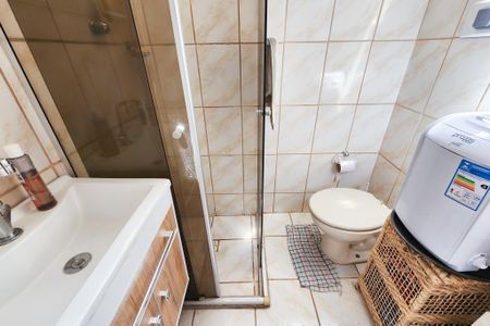 Banheiro de kitnet/studio à venda com 1 quarto, 18m² em Glória, Rio de Janeiro