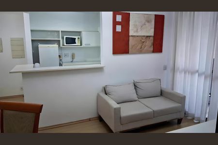 Sala de apartamento para alugar com 1 quarto, 40m² em Vila Nova Conceição, São Paulo