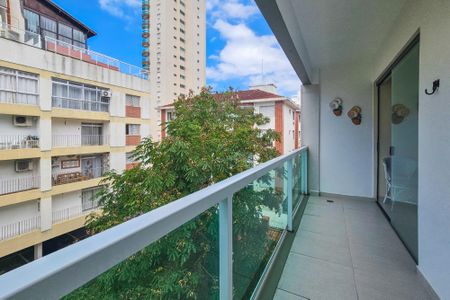 Varanda da Sala de apartamento para alugar com 3 quartos, 98m² em Jardim Tres Marias, Guarujá