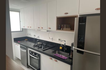 Cozinha de apartamento à venda com 2 quartos, 45m² em Loteamento Parque São Martinho, Campinas
