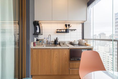 Studio para alugar com 26m², 1 quarto e sem vaga Studio para alugar com 26m², 1 quarto e sem vagaCozinha