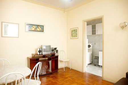 Sala de apartamento à venda com 1 quarto, 46m² em Azenha, Porto Alegre