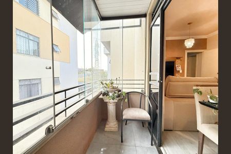 Varanda da Sala de apartamento à venda com 3 quartos, 85m² em Estoril, Belo Horizonte