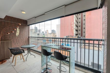 Sacada da Sala de kitnet/studio para alugar com 1 quarto, 41m² em Bela Vista, São Paulo