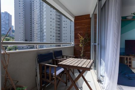 Varanda da Sala de apartamento à venda com 2 quartos, 69m² em Vila da Serra, Nova Lima