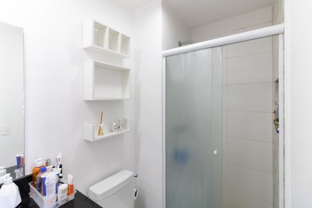 Banheiro da Suíte de apartamento à venda com 1 quarto, 41m² em Vila Dom Pedro I, São Paulo