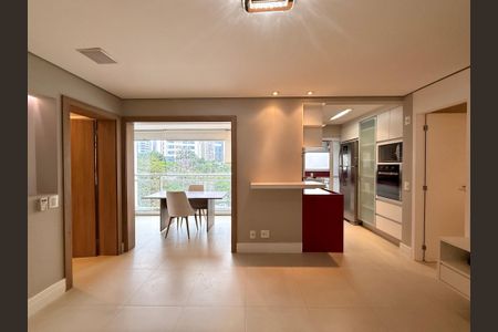 Sala de apartamento para alugar com 1 quarto, 55m² em Cidade Monções, São Paulo
