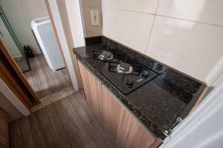Cozinha de kitnet/studio para alugar com 1 quarto, 45m² em Sé, São Paulo