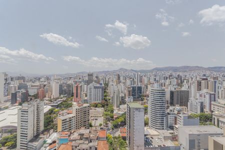 Vista da Sala de apartamento para alugar com 1 quarto, 68m² em Santo Agostinho, Belo Horizonte