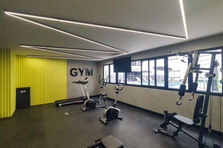 Apartamento para alugar com 28m², 1 quarto e sem vaga Apartamento para alugar com 28m², 1 quarto e sem vagaÁrea comum - Academia