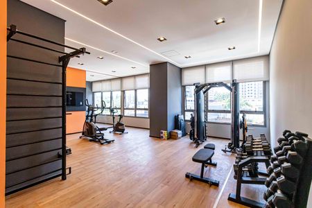 Studio para alugar com 28m², 1 quarto e sem vaga Studio para alugar com 28m², 1 quarto e sem vagaÁrea comum - Academia