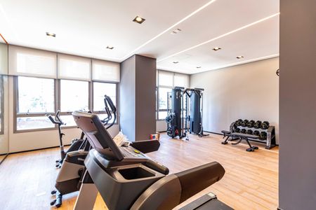 Studio para alugar com 28m², 1 quarto e sem vaga Studio para alugar com 28m², 1 quarto e sem vagaÁrea comum - Academia