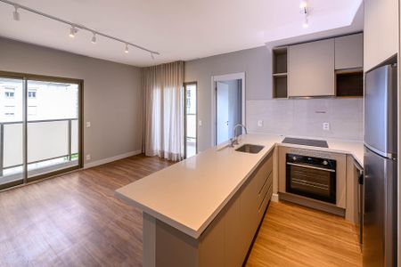 Sala/Cozinha de apartamento para alugar com 2 quartos, 58m² em Santa Cecilia, São Paulo