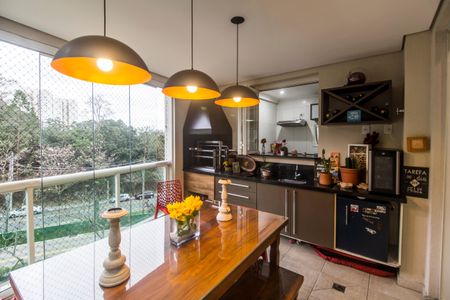Varanda gourmet de apartamento à venda com 3 quartos, 122m² em Tamboré, Santana de Parnaíba